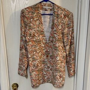 Colorful Patterned Blazer